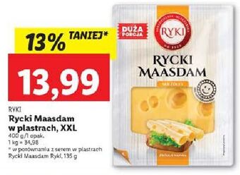 Lidl Ser rycki maasdam ryki oferta
