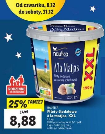 Lidl Filety śledziowe a la matjas nautica schwartz oferta