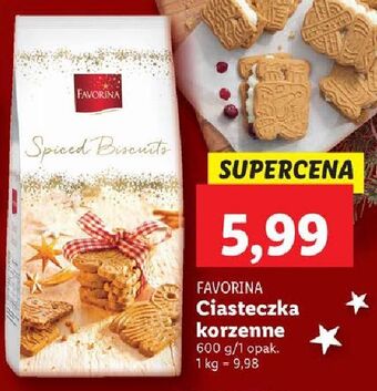 Lidl Ciasteczka korzenne favorina oferta