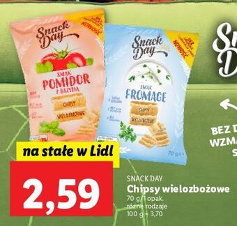 Lidl Chipsy wielozbożowe fromage snack day oferta