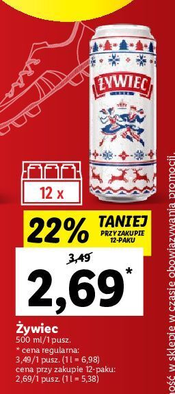 Lidl Piwo żywiec jasne pełne oferta