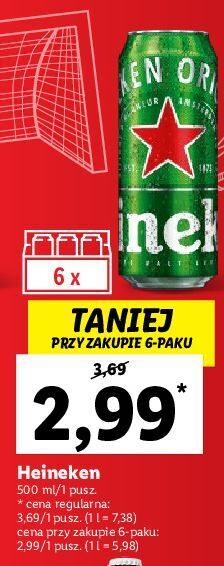 Lidl Piwo heineken oferta