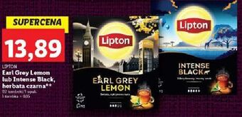 Lidl Herbata lipton earl grey lemon oferta