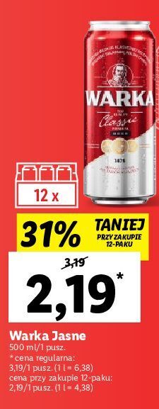 Lidl Piwo warka oferta