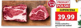 Lidl Stek z antrykotu wołowego rzeźnik codzienna dostawa oferta