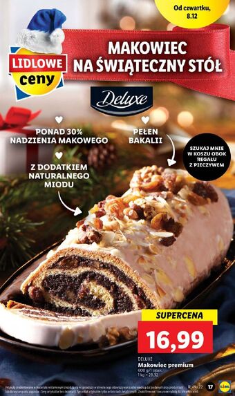 Lidl Makowiec premium deluxe oferta