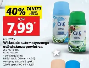 Lidl Odświeżacz powietrza czyste pranie powiewające na wietrze air by w5 oferta