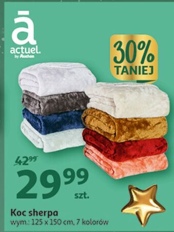 Auchan Koc sherpa 125 x 150 cm actuel oferta