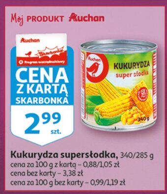 Auchan Kukurydza konserwowa auchan oferta