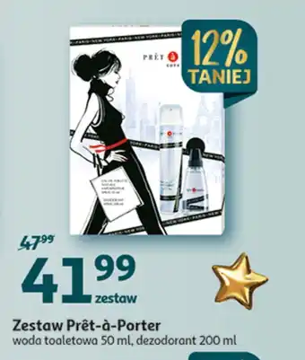 Auchan Zestaw w pudełku classic dezodorant 200 ml + woda toaletowa 50 pret-a-porter oferta