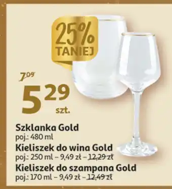 Auchan Szklanka 480 ml gold actuel oferta