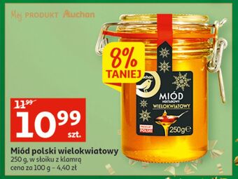 Auchan Miód nektarowy wielokwiatowy auchan wyjątkowe (logo złote) oferta