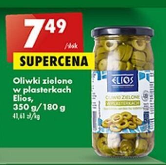 Biedronka Oliwki zielone w plasterkach elios oferta