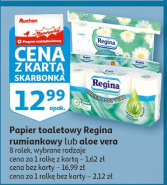 Auchan Papier toaletowy rumiankowy regina oferta