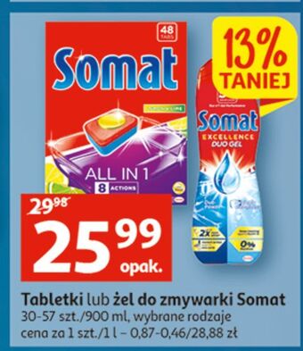 Tabletki do zmywarek lemon & lime somat all in 1