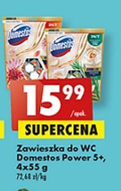 Biedronka Kostka do wc white rose & tea tree oil domestos aroma lux oferta