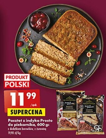 Biedronka Pasztet z indyka żurawiną biedronka prosto do piekarnika oferta