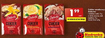 Biedronka Cukier z wanilią delecta oferta