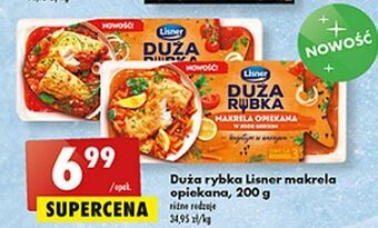 Biedronka Makrela opiekana w sosie pomidorowym lisner duża rybka oferta