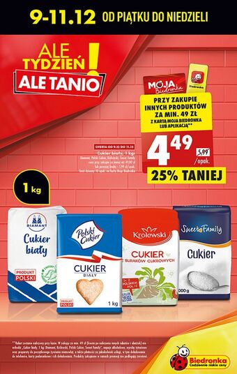 Biedronka Cukier sweet family oferta