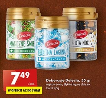 Biedronka Mix dekoracji złota noc delecta oferta