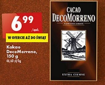 Biedronka Kakao extra ciemne decomorreno oferta