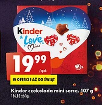 Biedronka Czekoladki love kinder oferta