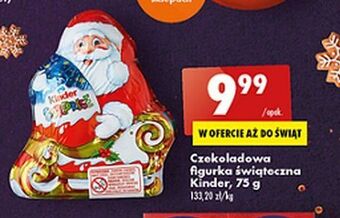 Biedronka Figurka mikołaj z niespodzianką kinder niespodzianka oferta