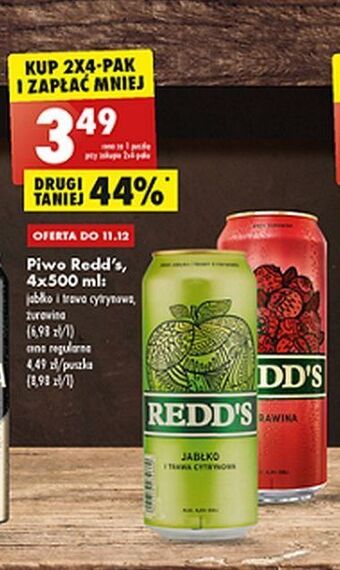 Biedronka Piwo redd's cranberry oferta