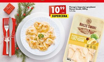 Biedronka Pierogi z kapustą i grzybami nasze smaki oferta