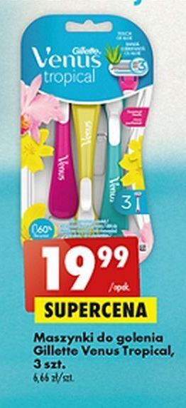 Biedronka Maszynka do golenia gillette venus tropical oferta