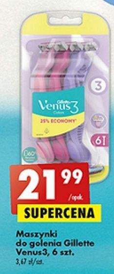 Biedronka Maszynka do golenia pink gillette simply venus 3 oferta