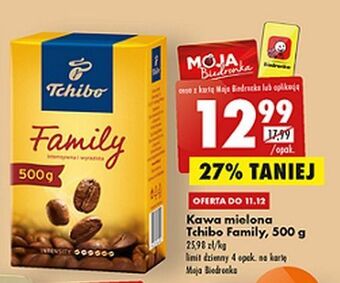 Biedronka Kawa tchibo family classic oferta