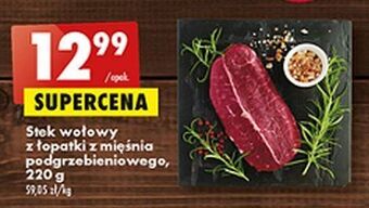 Biedronka Stek wołowy z łopatki kraina mięs oferta