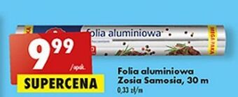 Biedronka Folia aluminiowa 30 m z tłoczeniem zosia samosia oferta