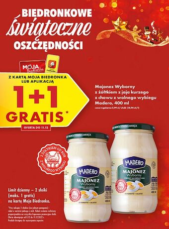 Biedronka Majonez wyborny madero oferta