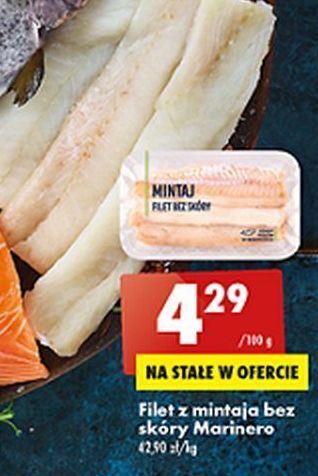 Biedronka Mintaj filet bez skóry marinero oferta