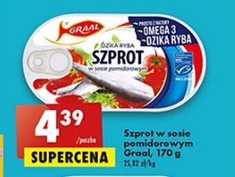 Biedronka Szprot w sosie pomidorowym graal oferta