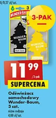 Biedronka Zapach samochodowy czarna klasyka wunder-baum oferta