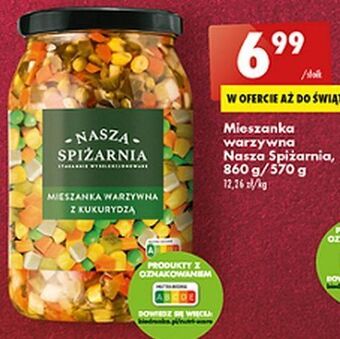 Biedronka Mieszanka warzywna z kukurydzą nasza spiżarnia oferta