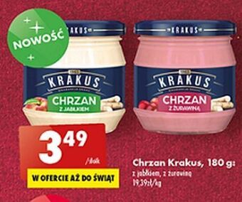 Biedronka Chrzan z żurawiną krakus maspex oferta