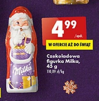Biedronka Mikołaj z czekolady milka oferta