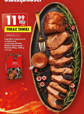 Biedronka Łopatka wieprzowa z suszoną śliwką wolno gotowane kraina mięs oferta
