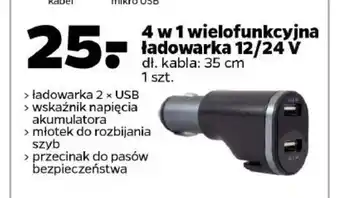 Netto 4w1 wielofunkcyjna ładowarka 12/24V oferta