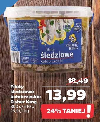 Netto Filety śledziowe kołobrzeskie fisher king oferta