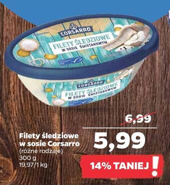 Netto Filety śledziowe w sosie corsarro oferta