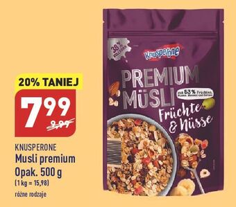 ALDI Musli owoce i orzechy knusperone oferta