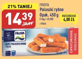 ALDI Złote paluszki rybne frosta oferta