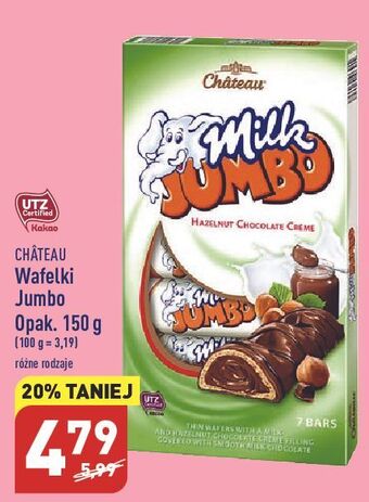 ALDI Baton milk jumbo orzechowy chateau oferta