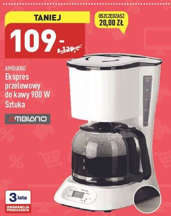 ALDI Ekspres przelewowy 900 w ambiano oferta